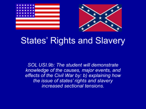 States' Rights & Slavery: Civil War Causes & Tensions