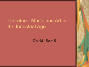 Liturature,MusicandArtintheIndustrial