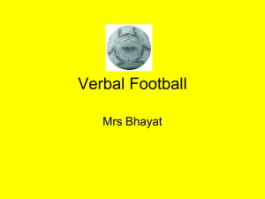 Verbal Football
