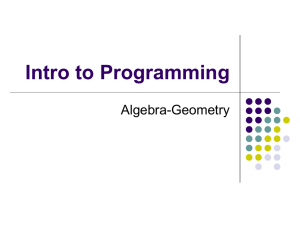 Intro to Programming with Scratch