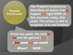 Present Continuous