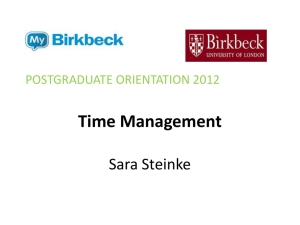 Time Management for Postgraduates: Skills & Strategies