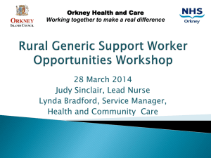 Orkney Health & Care presentation