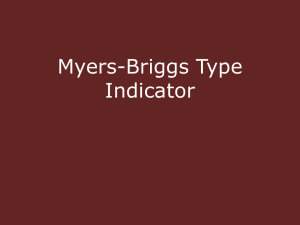 MBTI for class