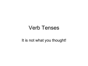 verb tense powerpoint