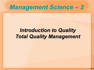 quality assurance