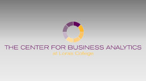 Loras Business Analytics Symposium Template