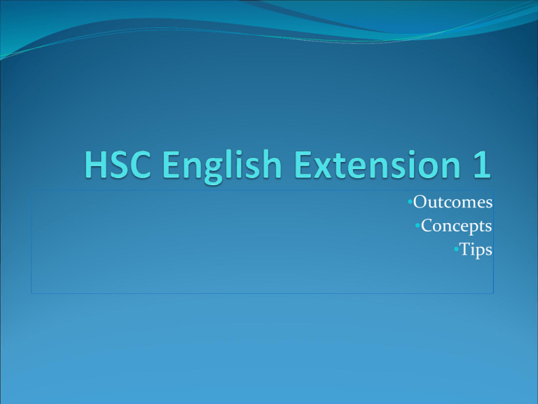 HSCEnglishExtension1