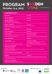 Program SGC2013 - Gothia Science Park