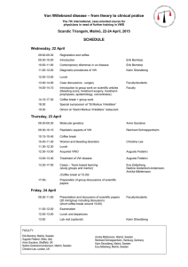 Von Willebrand disease –