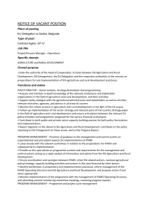 EU Delegation to Serbia: Contract agent GF IV