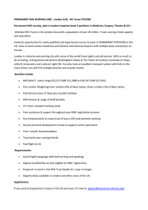 PERMANENT NHS NURSING JOBS - London (UK)