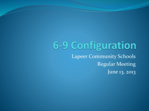 Board Presentation on 6-9 configuration