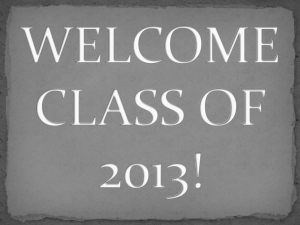 Senior Advisement PP - Cherokee County Schools