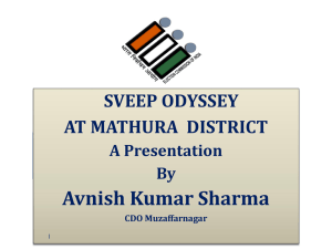 Avinsh Kumar Sharma, UP - Election Commission of India