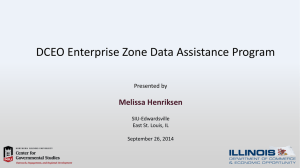 this Presentation - Enterprise Zone Data Assistance