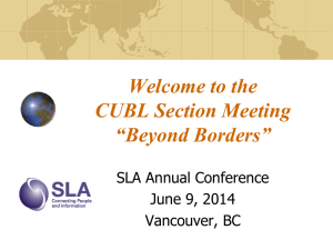 What is the CUBL Section? - Business & Finance Division
