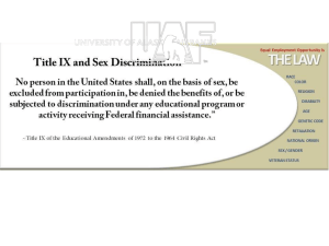 TitleIX 2014 - University of Alaska
