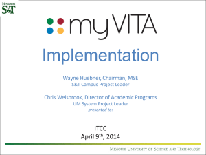 S&T myVITA ppt - Faculty Senate