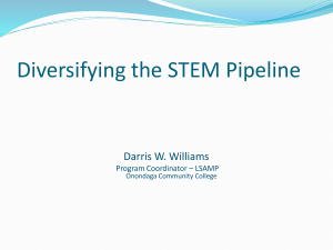 his presentation - College Diversity Summit