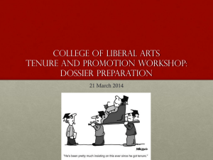 Workshop from Spring 2014: Dossier