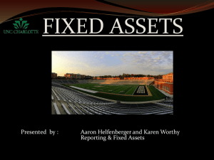 Reporting & Fixed Assets