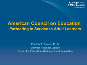 Patricia Brewer Slides - Ohio Board of Regents