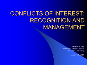 Conflicts of Interest