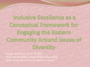 Inclusive Excellence as a Conceptual Framework for Engaging the