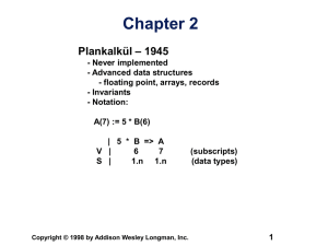 Chapter 2 - Department of Computer Science and Electrical