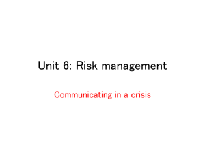 Crisis Communication: Risk Management Presentation