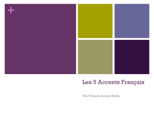 The 5 French Accents