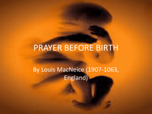Prayer Before Birth: Analysis & Themes