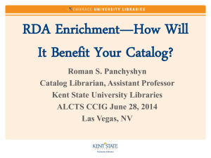ALCTS CCIG RDA Enrichment 20140628