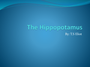 T.S. Eliot's 'The Hippopotamus' Analysis