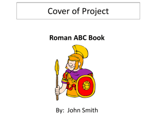 Roman ABC Book Project: Learn About Ancient Rome