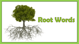Root Words: Understanding Word Origins & Meanings