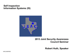 IS Self Inspections - jsac