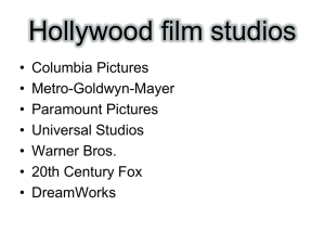 Hollywood Film Studios: History & Overview
