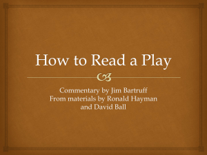 How to Read a Play: Script Analysis for Production