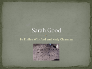 Sarah Good