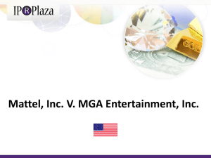 Mattel, Inc. V. MGA Entertainment, Inc.