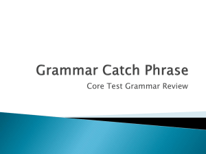 Grammar Catch Phrase
