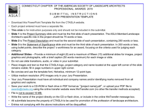 CTASLA Professional Awards 2015 Submittal Instructions