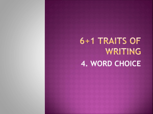 Word Choice