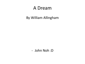 A Dream - asliteratureavcol