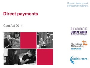 Direct payments overview slide pack