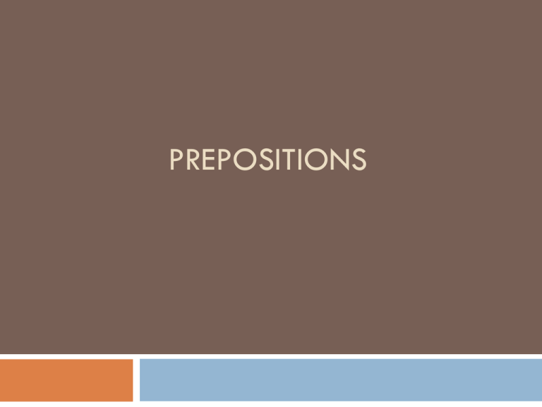 prepositions