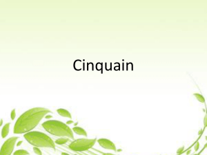 Cinquain Poem: Definition, Format, and Examples