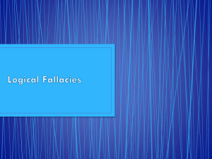 Logical Fallacies